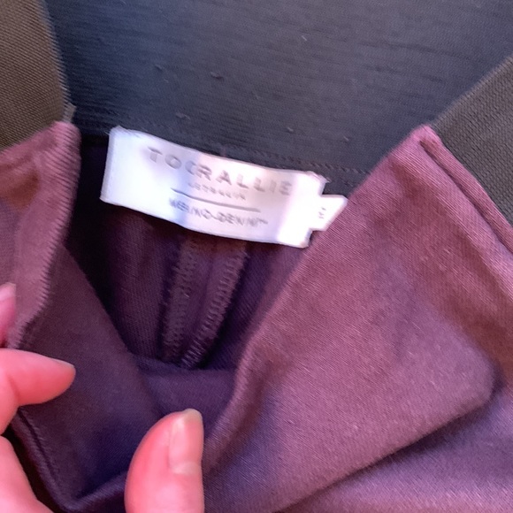 Toorallie burgundy Merino Denim pants - Picture 3 of 5